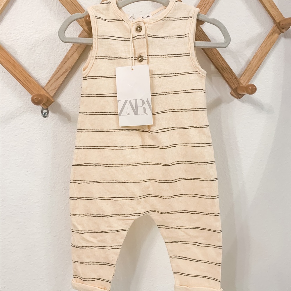 NWT Zara Cream Romper